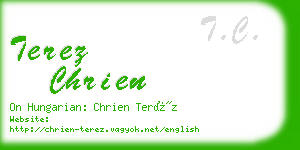 terez chrien business card